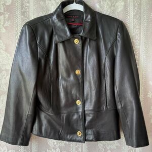 Anne Klein Women's Black Leather Jacket